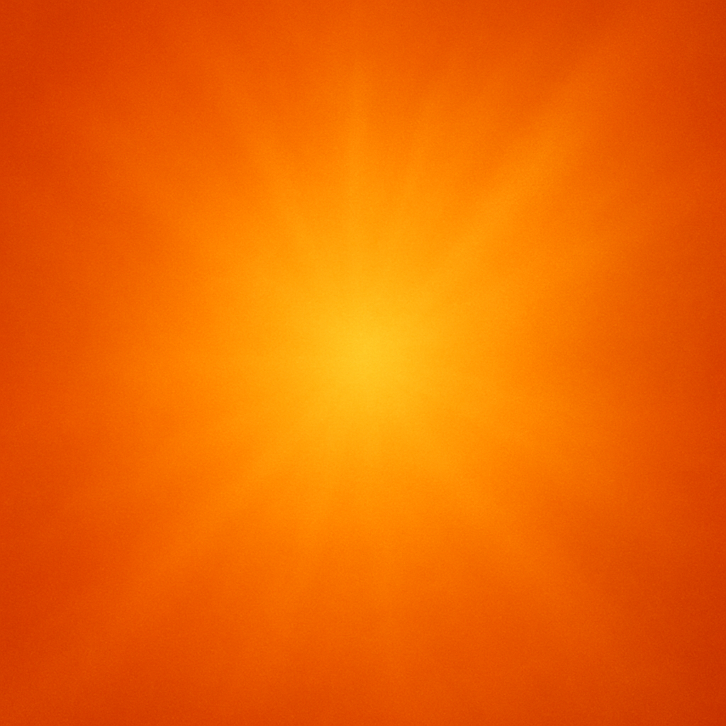 オレンジの光のイラスト