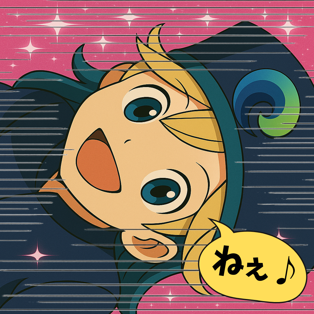 青い帽子に緑と青のEdgeのロゴが描かれた、金髪で青い瞳のアニメ風キャラクターが笑顔で左側からこちらを見ている。