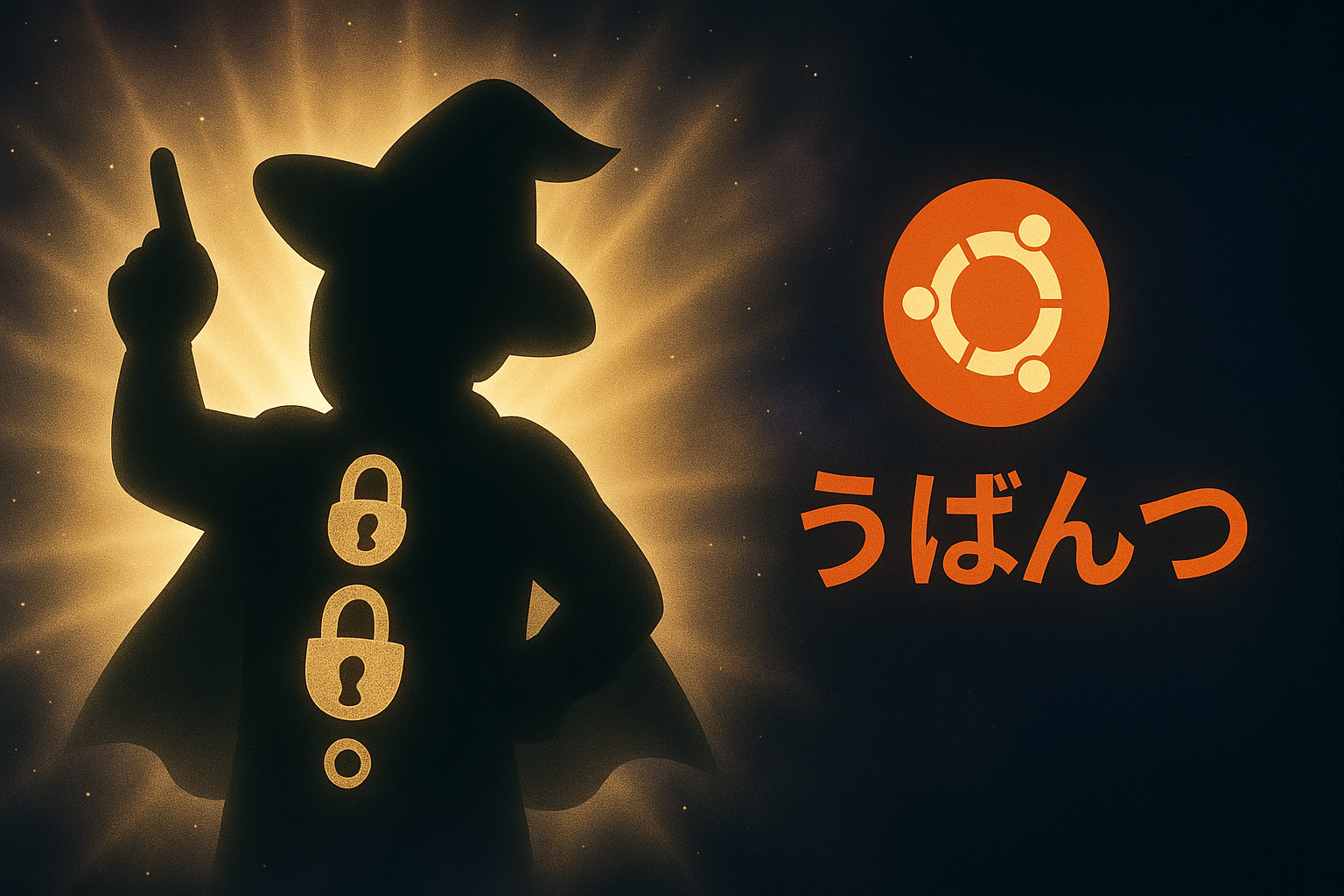 Ubuntuの精神を象徴する、オーディンうばんつのシルエット